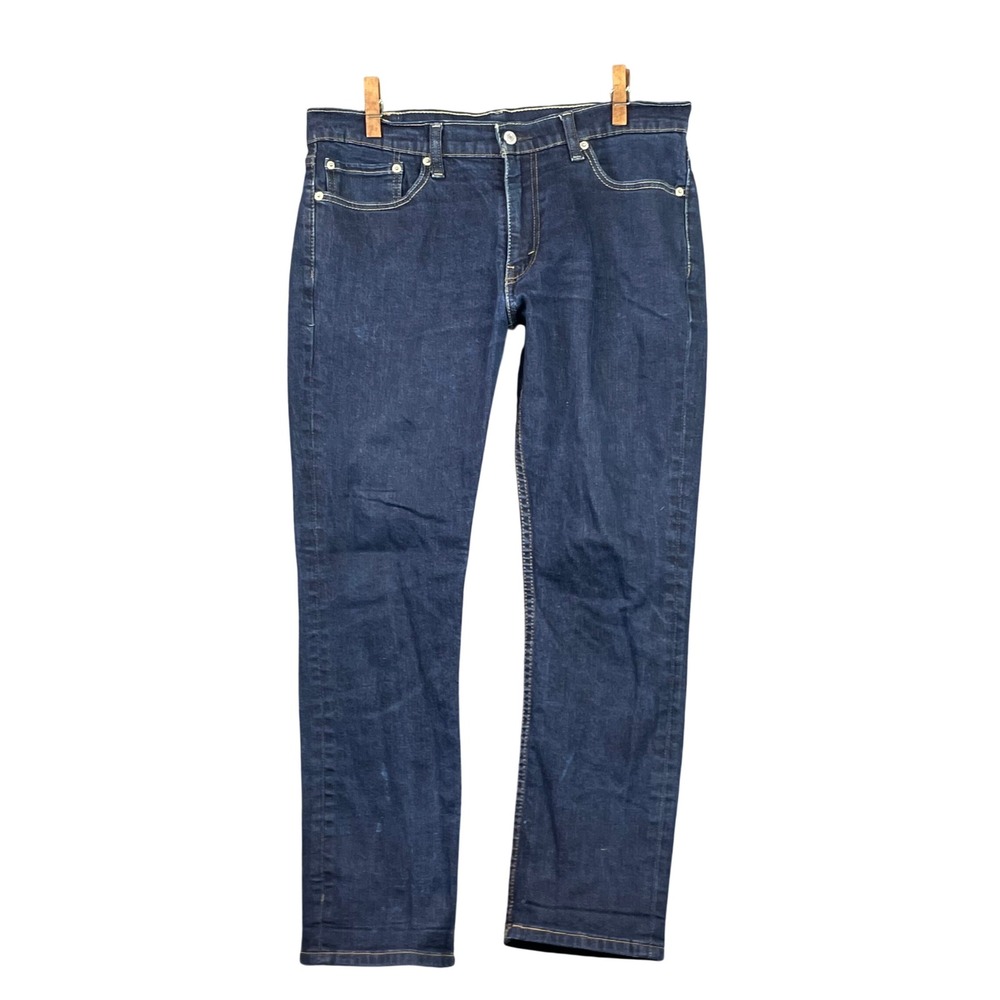 Levi's 511 Slim Fit Jeans Mens 36x27 Dark Wash Blue Denim Stretch Casual Pant